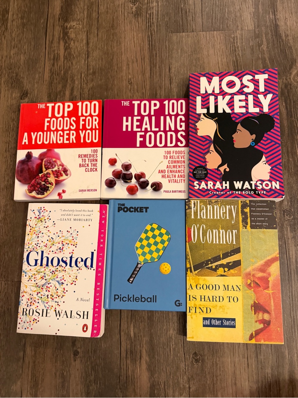 Anthropologie pickleball book and other books